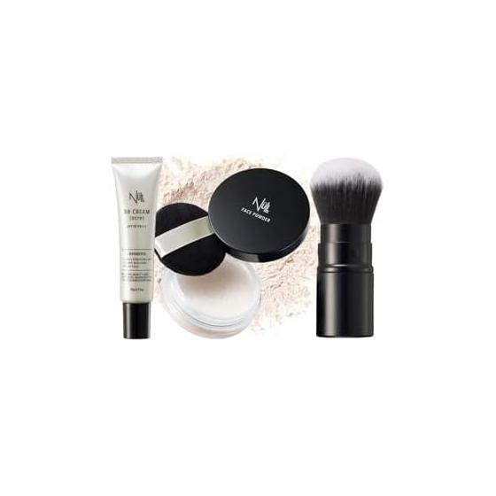 NULL BB Cream Ocher 3-piece set (BB+face powder+powder brush)