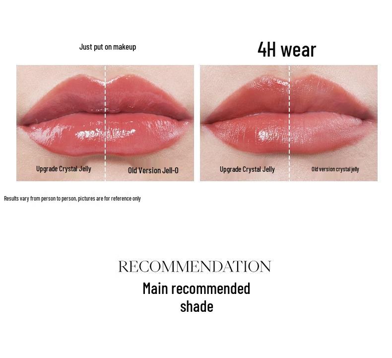 Joocyee Jelly Moisturizing Lipstick: Shiny, Whitening, Watery, Long-Lasting, Non-Drying Lip Balm & Gloss for Women