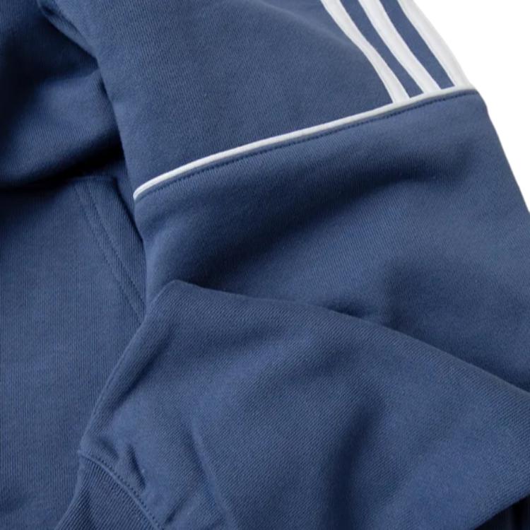 Adidas Originals Rekive Logo Potisk Pruhovaná Ležérní Mikina s Kapucí Pánské Mikiny Modrá HK7311
