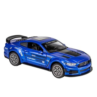 1/32 Ford Mustang Shelby GT500 Modello di Auto Sportiva in Lega Diecast Simulazione Metallo Modello di Auto da Corsa Suono e Luce Regali per Bambini