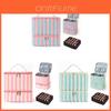 Double Layer Striped Cosmetic Bag With High Capacity For Travel And Daily Makeup