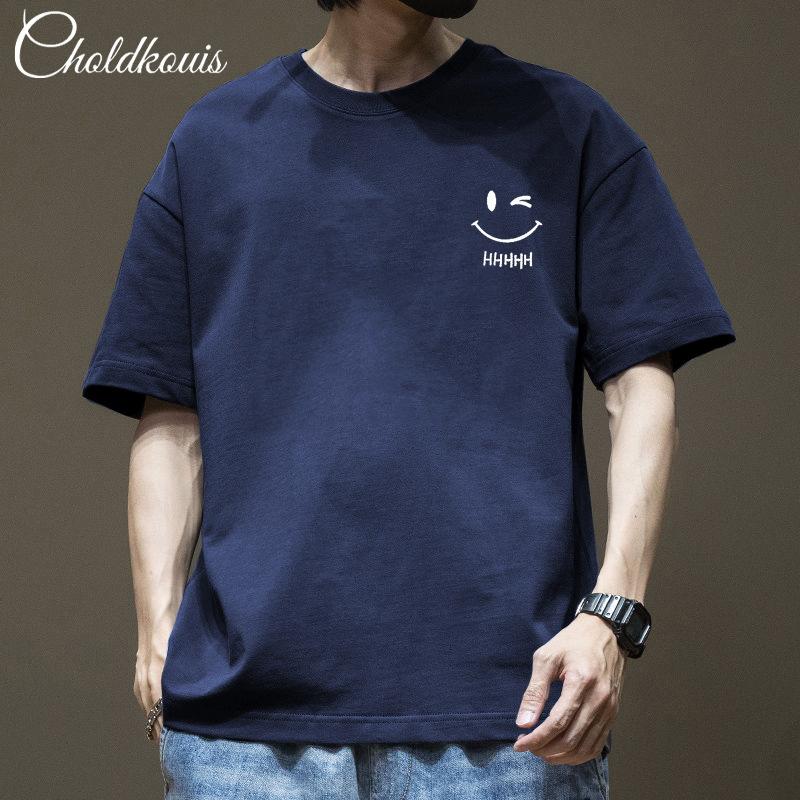 Cotton short sleeved t-shirt for men and women men's half sleeved round neck t-shirt