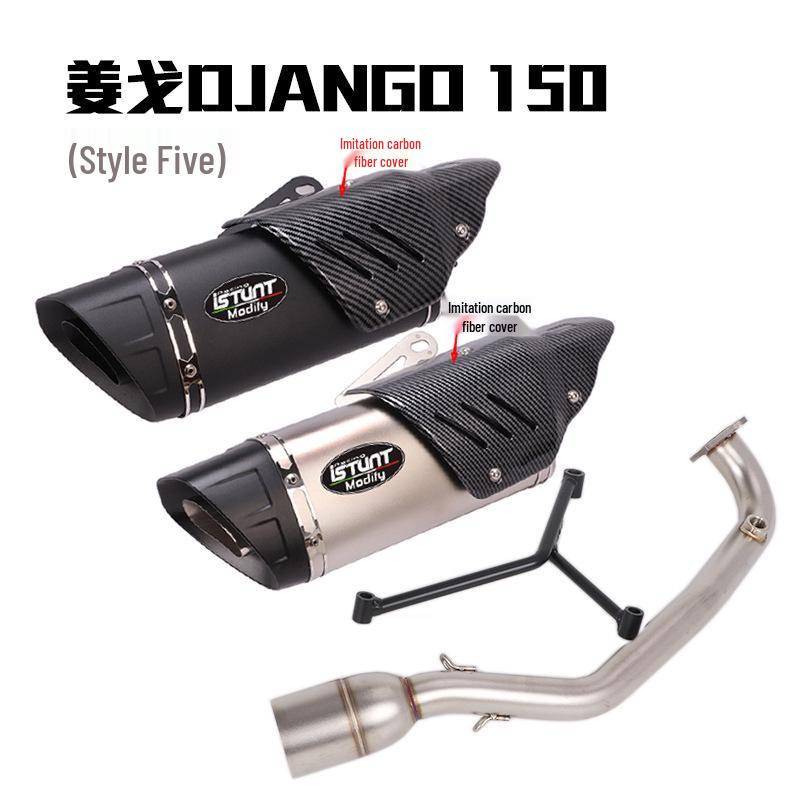 Exhaust Pipe for Peugeot Django 150 - Front, Rear, & Full Sections