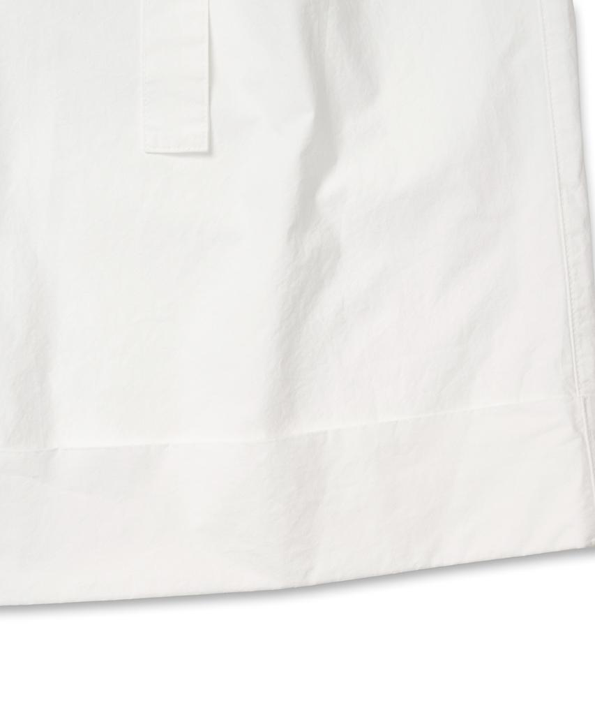 COTTON BELL Belt Cuff Wide Pants - White