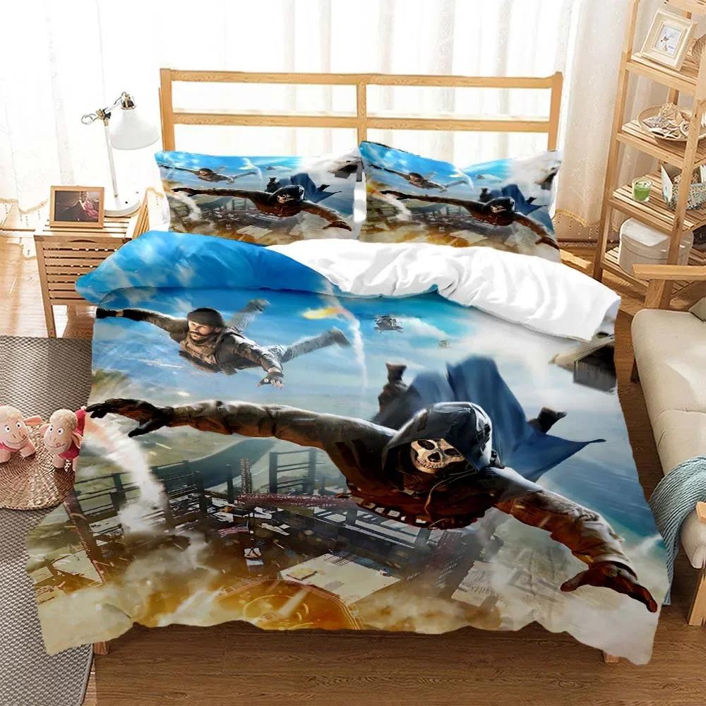 3D Game Call of Duty Gamer HD printed bedding Queen bedding set  Customized King size bedding set Soft and comfortable