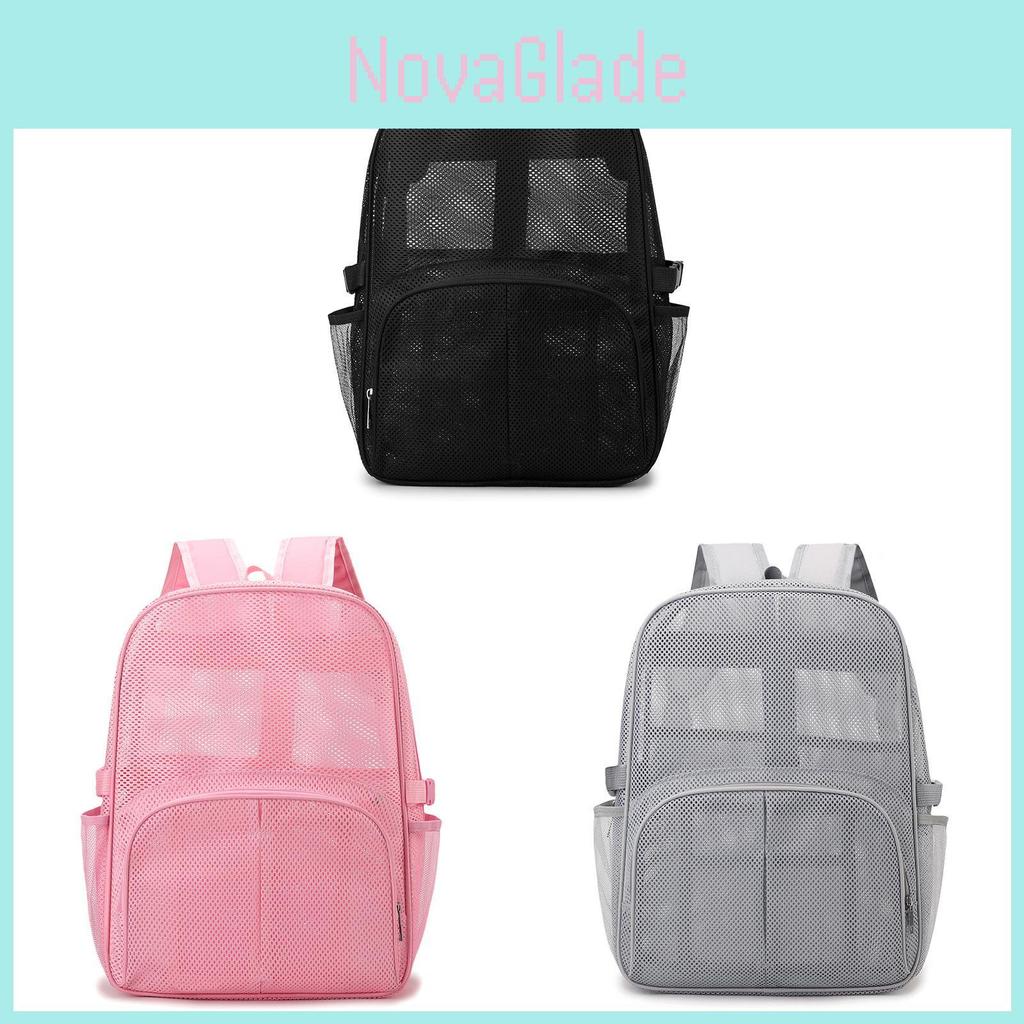 Mesh Hollow Student Backpack With Waterproof Design For School And Travel