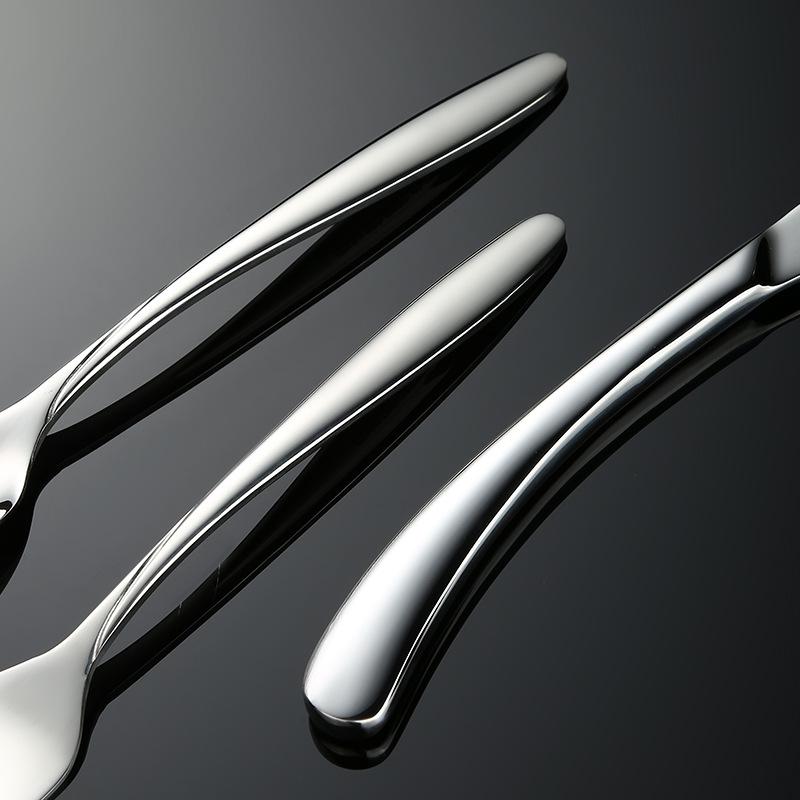 304 stainless steel knife and fork spoon cost Western tableware Opel high quality thickened mirror light steak knife and fork
