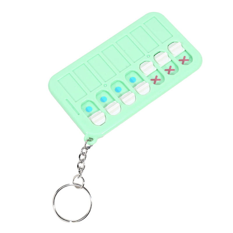 ABS Keychain Notebook Compact Portable Time Management Chart Quick Note Reminder Accessory For Daily Travel High Quality Material Fast Delivery