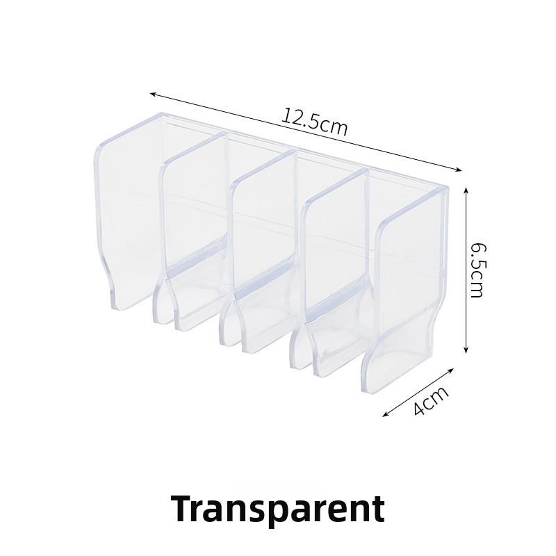 

Wall - Mounted Toothpaste & Facial Cleanser Holder, Transparent Bathroom Storage Rack, Multi - Tube Organizer