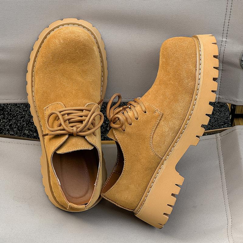 Leather Shoes For Man Genuine Leather Big Size Shoes High Quality Designer Formal Platform Casual Shoes Business