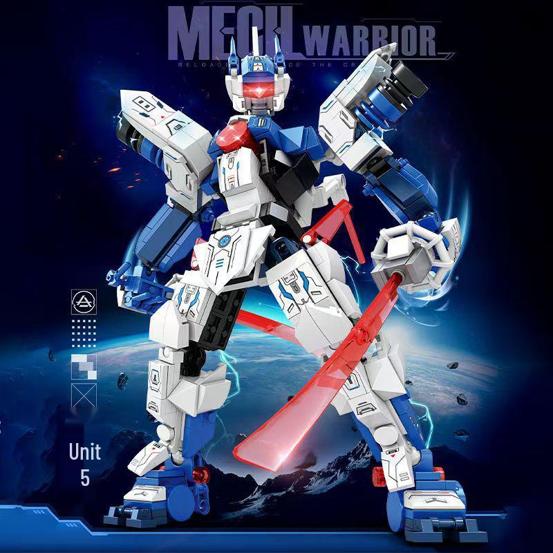 Compatible LEGO-Style Transforming Robot Mecha Gundam Warrior Building Blocks Toy for Boys