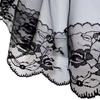 Two-Tier Lace Veil Black Head Veil Classic Gothic Veil  For Halloween Cosplay