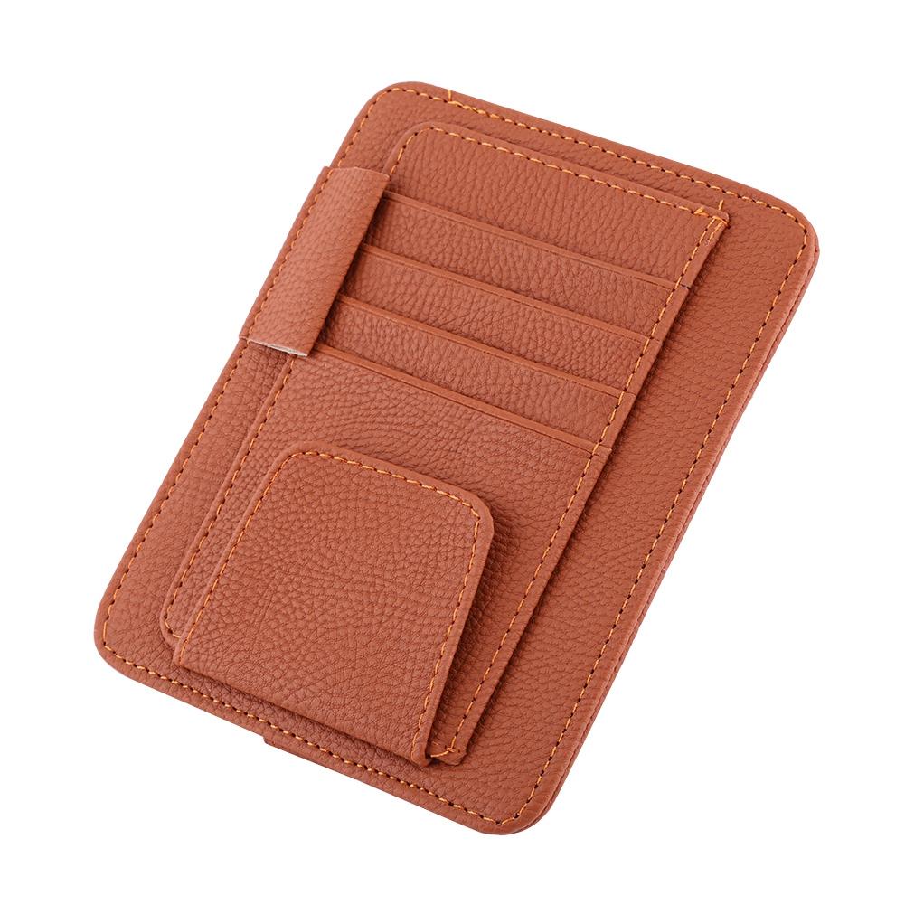 Auto Car Sun     Pouch Bag Card Storage Glasses Holder Clip Black