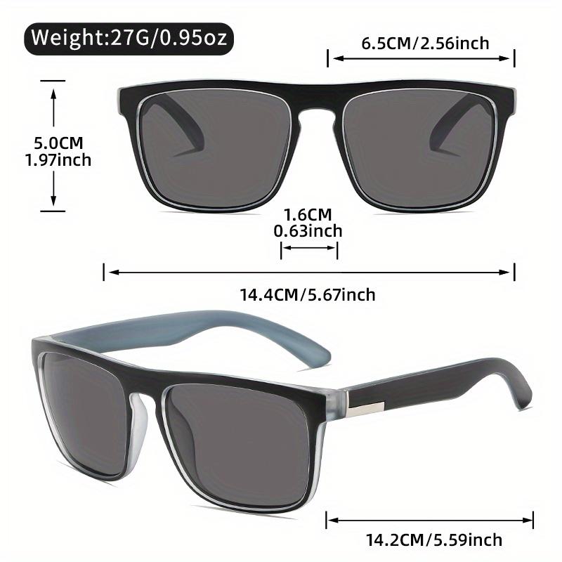 1/2pcs Classic Square Sunglasses for Men Women Gradient-Colored Temples Couple Set UV Protection Fashion