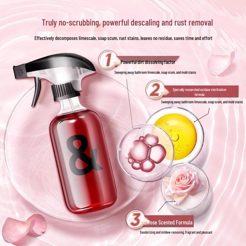 Bathroom Toilet Cleaner - Descaling, Deodorizing, Whitening, Stain Removal, Bactericidal Fragrance Bubbles