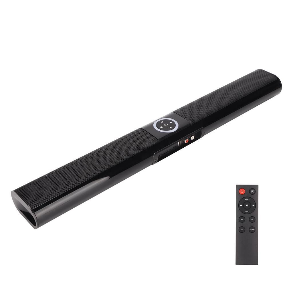 TV Bluetooth Speaker Stereo RGB Colorful Light Wireless Long Speaker with Remote Control for PC Cellphone Game Consoles