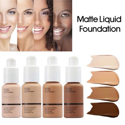 Matte Liquid Foundation Oil-Control Concealer Naturally Flawless Foundation Cream