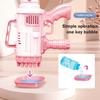 Non-Toxic 32 Hole Bubbles Gun Kids Toy Rocket Soap Bubble Machine Guns Automatic Blower Portable Pomperos With Light Toy For Children Gift