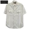 RRL White 25 Stainless Steel Selvedge Detail Chambray Work Shirt Tops S whiteUsed