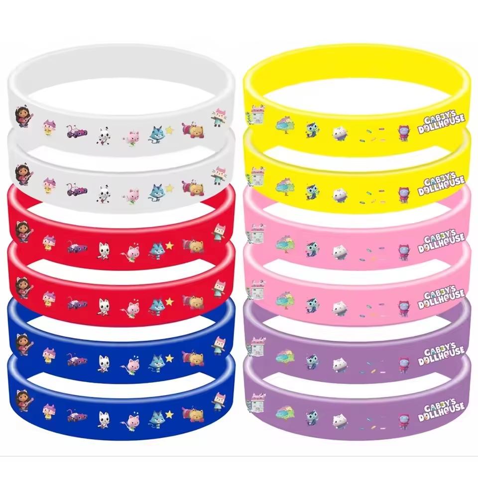 Gabby Dollhouse Birthday Party Favors Gabby Bracelets Stikers Cake Topper Balloons Classroom Rewards Party Pinata Fillers Gifts