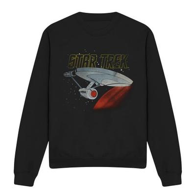 STAR TREK Unisex Adult Enterprise Retro Sweatshirt