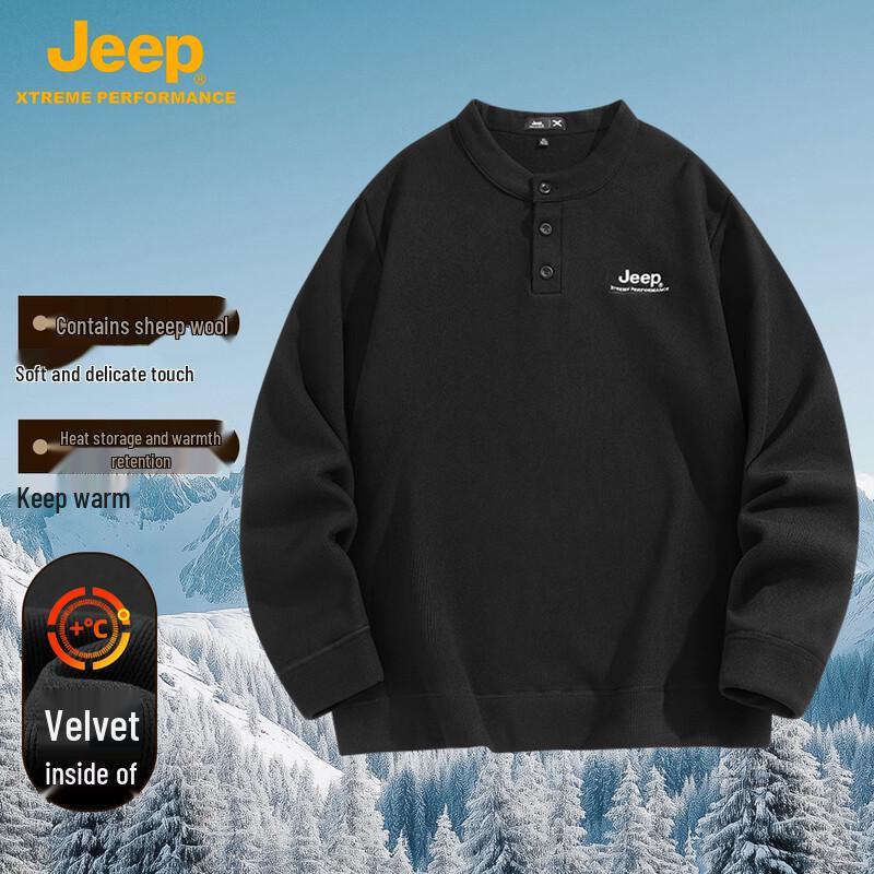 JEEP Heavyweight Unisex Crewneck Pullover Sweatshirt XL