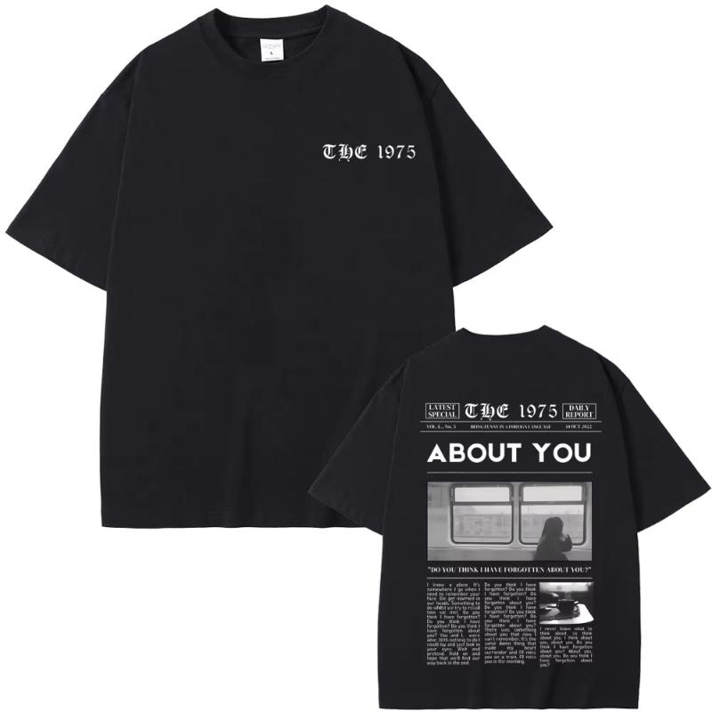 

British Band The 1975 Being Funny in A Foreign Language about You Print Tshirt Unisex Women Hip Hop Vintage Rock Harajuku Tshirts S