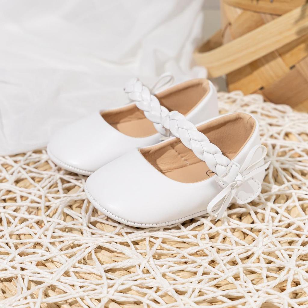 Baby Fashion Princess Shoes: PU Leather Soft Sole for 0-1 Year Olds