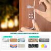 String Light Cable Clips Hooks with Adhesive Strips No-Damage Rope Organizer Suitable for Garden Balcony Decor