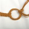 A Lady's Braided Wax Rope Belt Dress Decorated with A Bohemian Ethnic and Pastoral Style Women's Corset