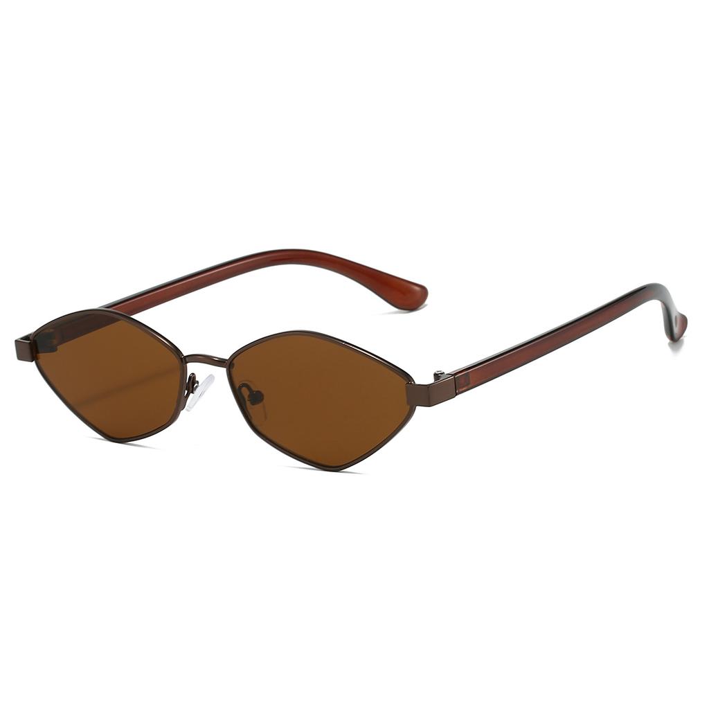 Vintage Polygon Sunglasses Men New Fashion Ocean Lenses Gradient Shades Trendy Retro Brand Design Travelling Sun Glasses