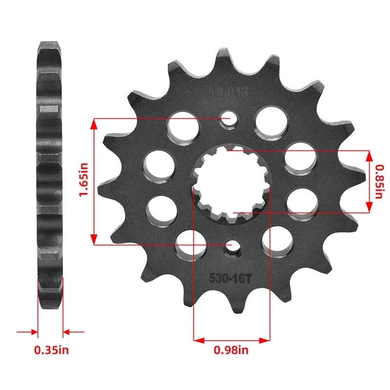 530 17T Motor Front Sprocket Gear Staring Wheel Cam Pinion for Suzuki Road GSF1250 GSF1250SA Bandit Traveller ABS GSF 1250 S