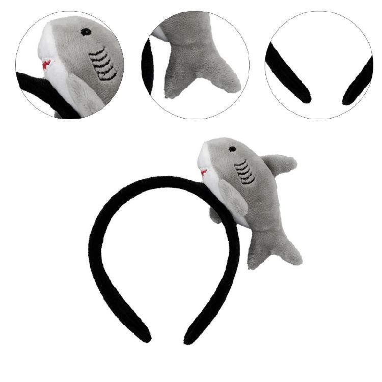 3D Plush Fish Headband Cute Stuffed Ocean Animal Hair Hoop Makeup Headdress