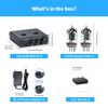 Fosi Audio BOX X4 Phono Preamplifier Headphone Amplifier with 6J1 Vacuum Preamplifier for MM Turntables and Preamplifier for Record with and Treble