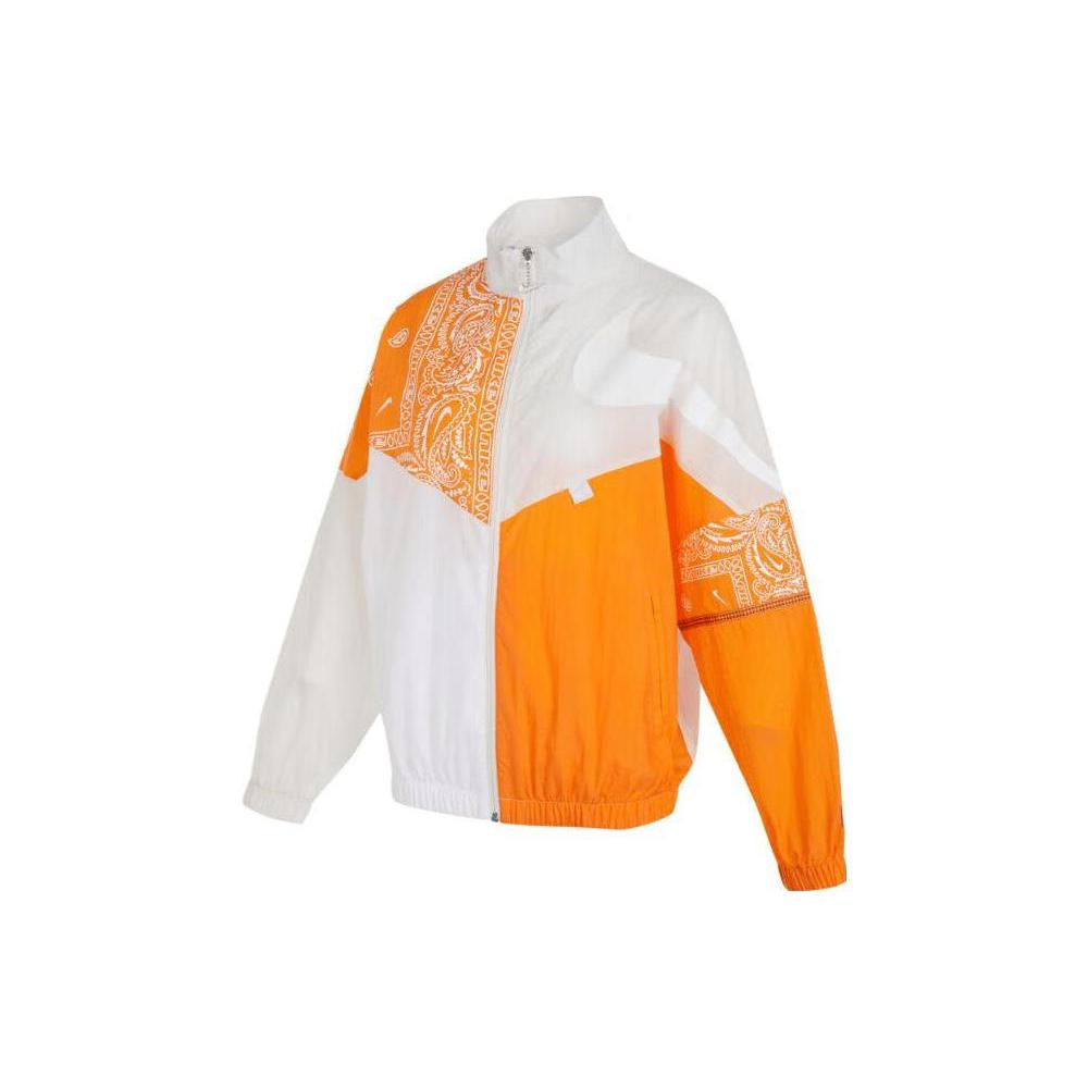 New Nike Women'ss Colorblock Windproof Sport Jacket White FJ7728-030