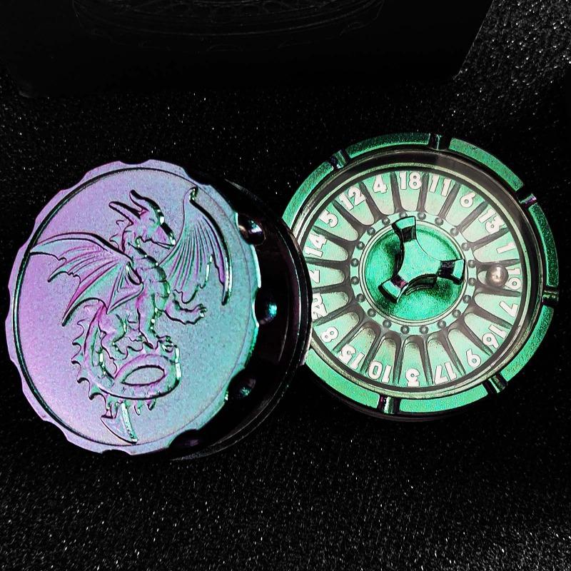 Roulette Dice Fidget Spinner Roller Edc Metal Stress Relief Toy Spinning Top Tip Gyroscope Antistresse Cool Things Novelties