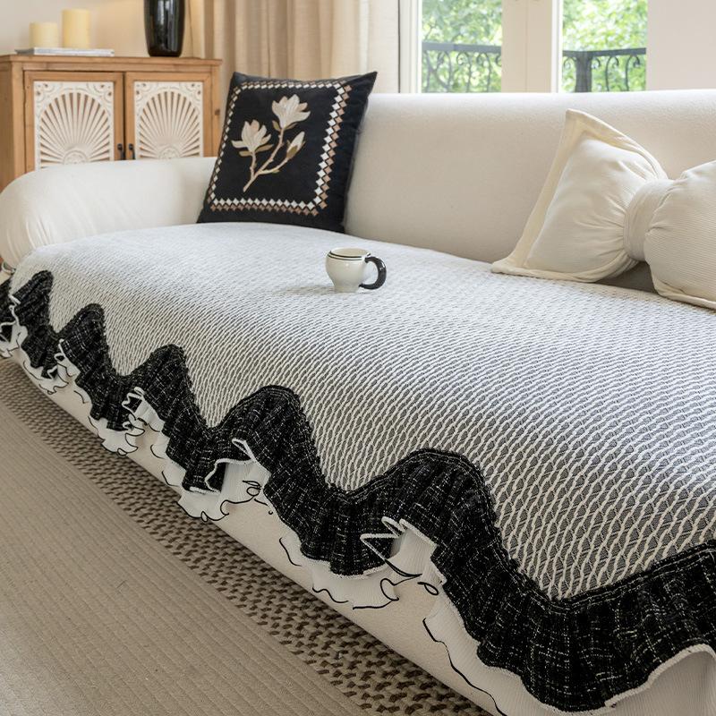 

Подушка для дивана из шенилла особой формы универсальна для всех сезонов 2025 новый высококачественный чехол-накидка на цельную подушку сиденья для дивана прямой формы 30 * 50cm Waist Pillowcase