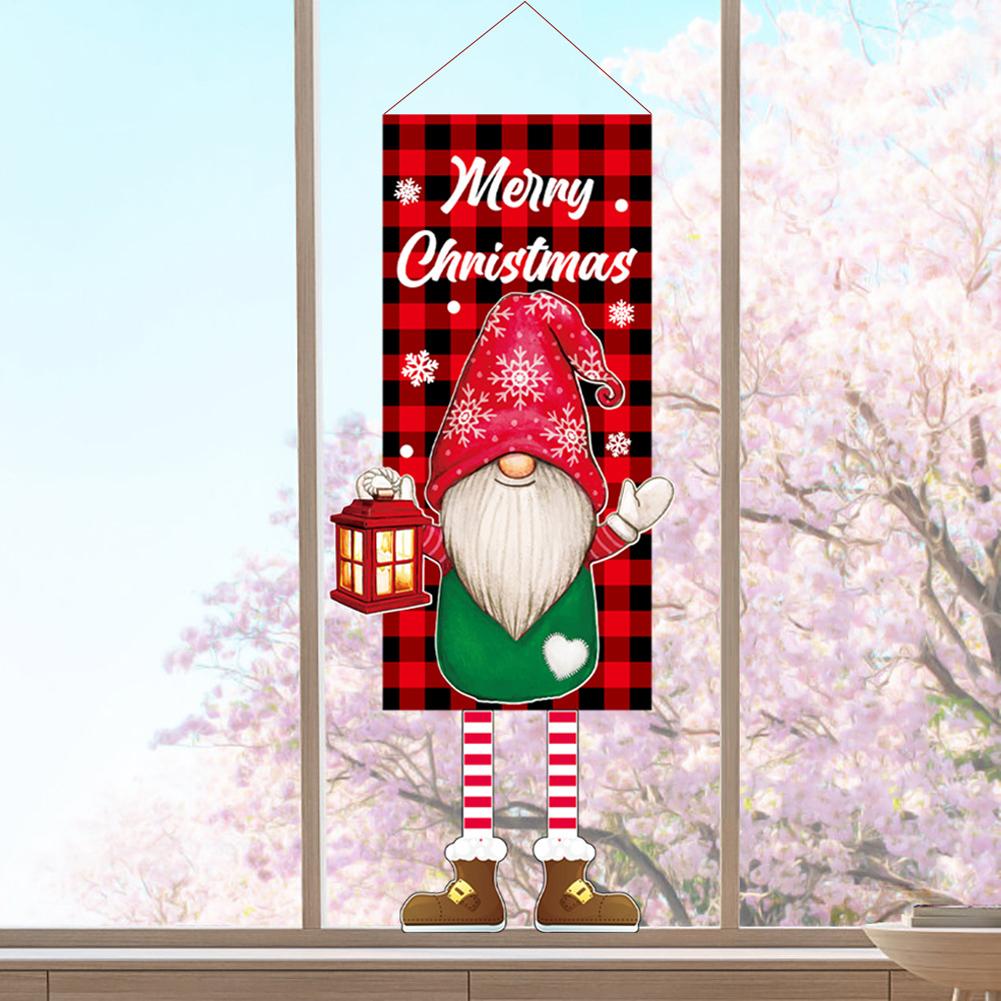

Christmas Door Banner Various Styles Faceless Doll Hanging Ornament For Walls Door Window Decoration A-S75 Lantern