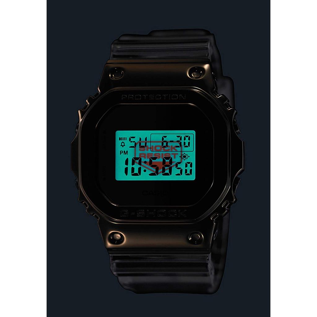 Casio G-Shock Herrenuhr mit Metallüberzug GM-5600SG-9JF, transparent – japanische Ausgabe, offizielles Lizenzprodukt