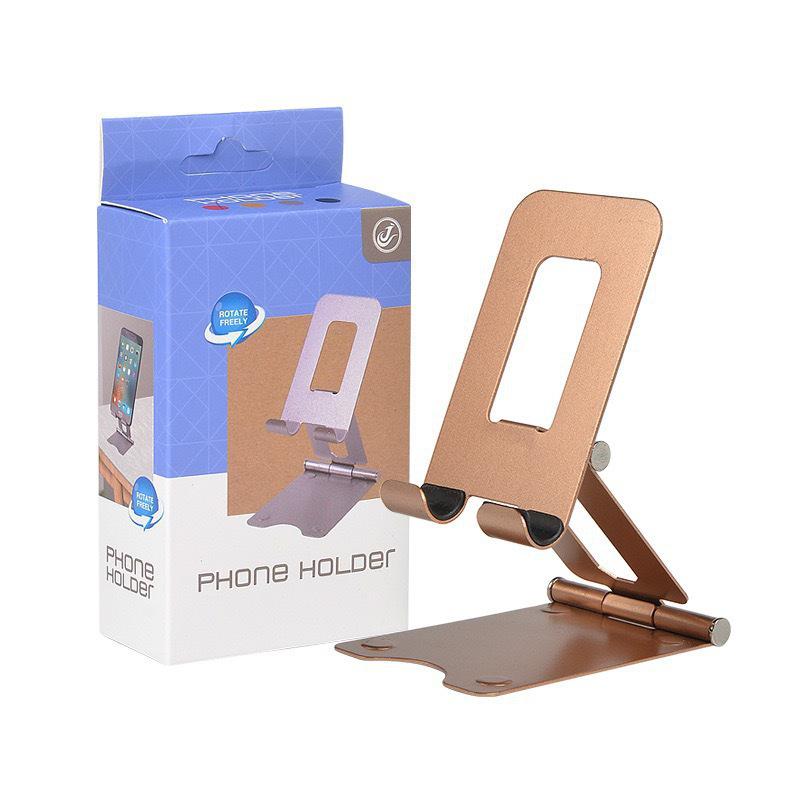 

All-Metal 360° Rotating Folding Phone & Tablet Stand for Desktop золотий