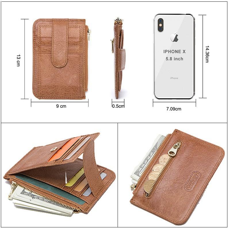 Fashionable Casual Pickup Bag Card Holder Multifunctional Buckle Zipper Ultra-thin Small Coin Purse