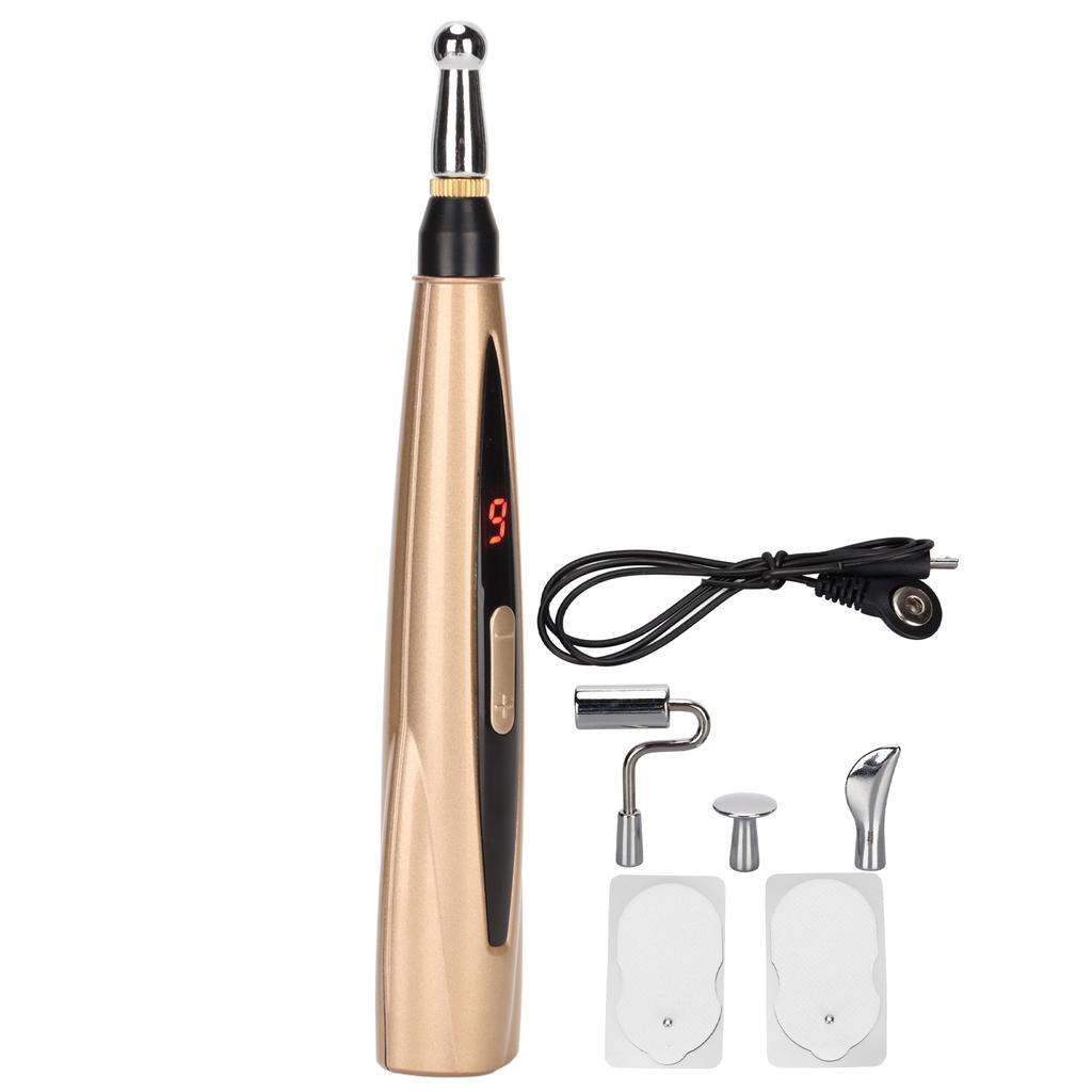 Elektronischer Akupunktur-Massage-Stift Lindert Müdigkeit Verbessert die Durchblutung Akupunkturpunkt-Meridian-Massagegerät