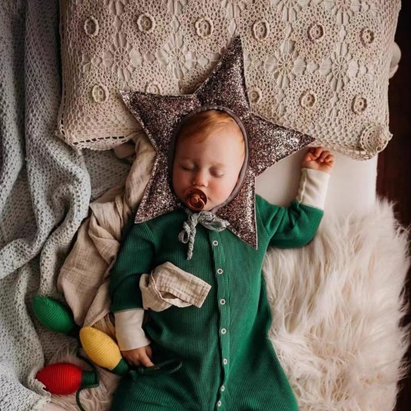 Stjärnhuvudstycke Klämma Krona Glitterig Stjärnhatt Hårstyling för Halloween Hårband Hatt Prinsessa Foto Rekvisita