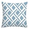 Federa cuscino geometrica lino blu lago bianco fodera cuscino divano decorazione casa può essere personalizzata per te 40x40 45x45 50x50 60x60
