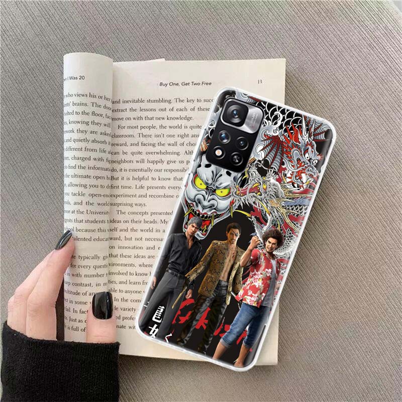 Yakuza 0 Game Phone Case For Redmi Note 13 12 Pro Plus 14 15 Pro 5G 11 11T 11E 11S 10 Pro 10S 9 9S Cover Cell Clear TPU Capa Cas