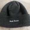 Used Supreme Knit Hat Dark Gray