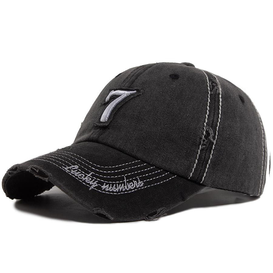 

Мужская бейсболка White Line 7 с вышитой нашивкой, женская шляпа, летняя винтажная кепка с козырьком и прорезями, повседневные кепки, модные шляпы для унисекс Adjustable чёрный