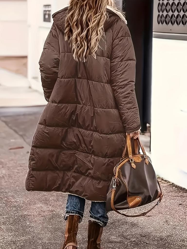 Elegant Long Thick Coat Winter Warm Coat