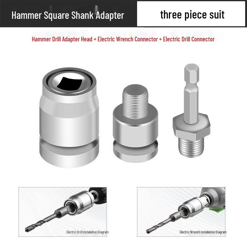 Multifunctional Electric Wrench to Hammer Drill Bit Adapter