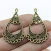 10pcs Charms Dreamcatcher Antique Bronze Color Earring Connector Charms Pendants For Jewelry Making